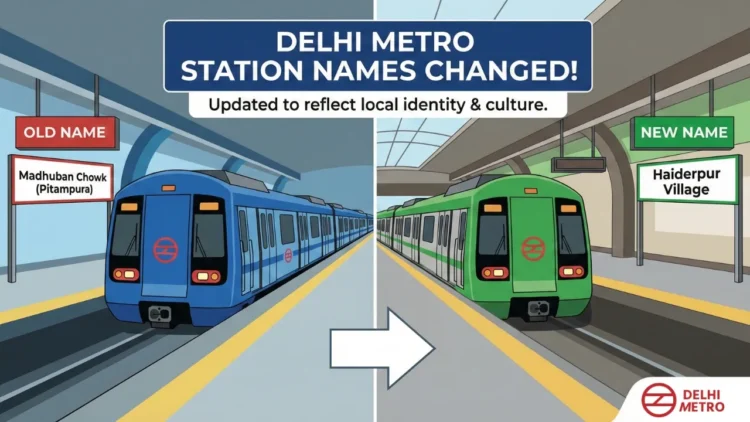 Delhi Metro Station Renamed List