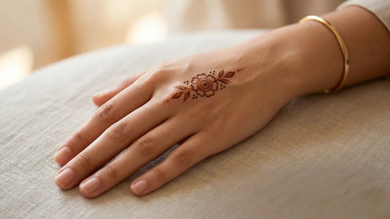 Floral Mehndi Design Simple