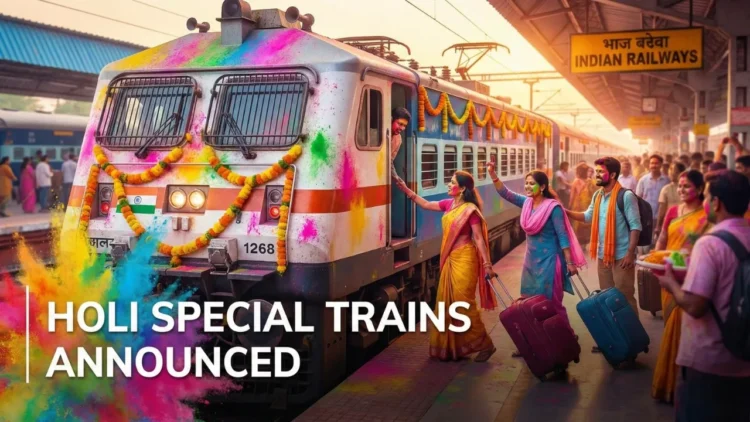 Holi Special Trains 2026