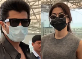 Vijay Deverakonda Black Shirt Airport Look