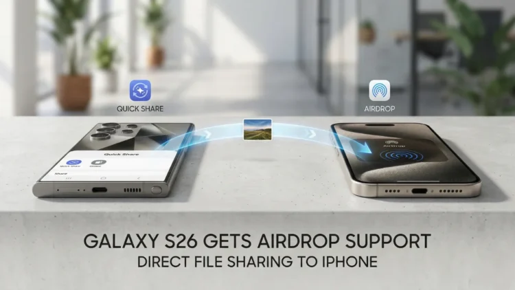 Samsung Galaxy S26 AirDrop Support