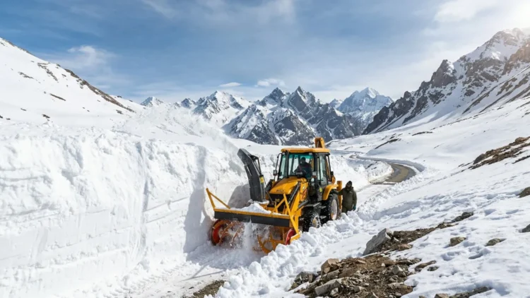 Snow Removal Work Begins on NH-03