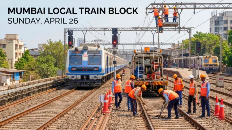 Mumbai Local Train Mega Block April 26